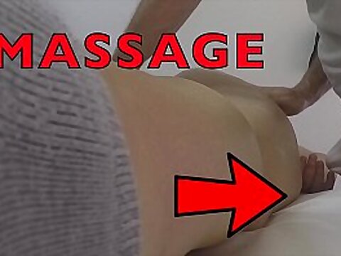 Fat Wife's massage catches her getting